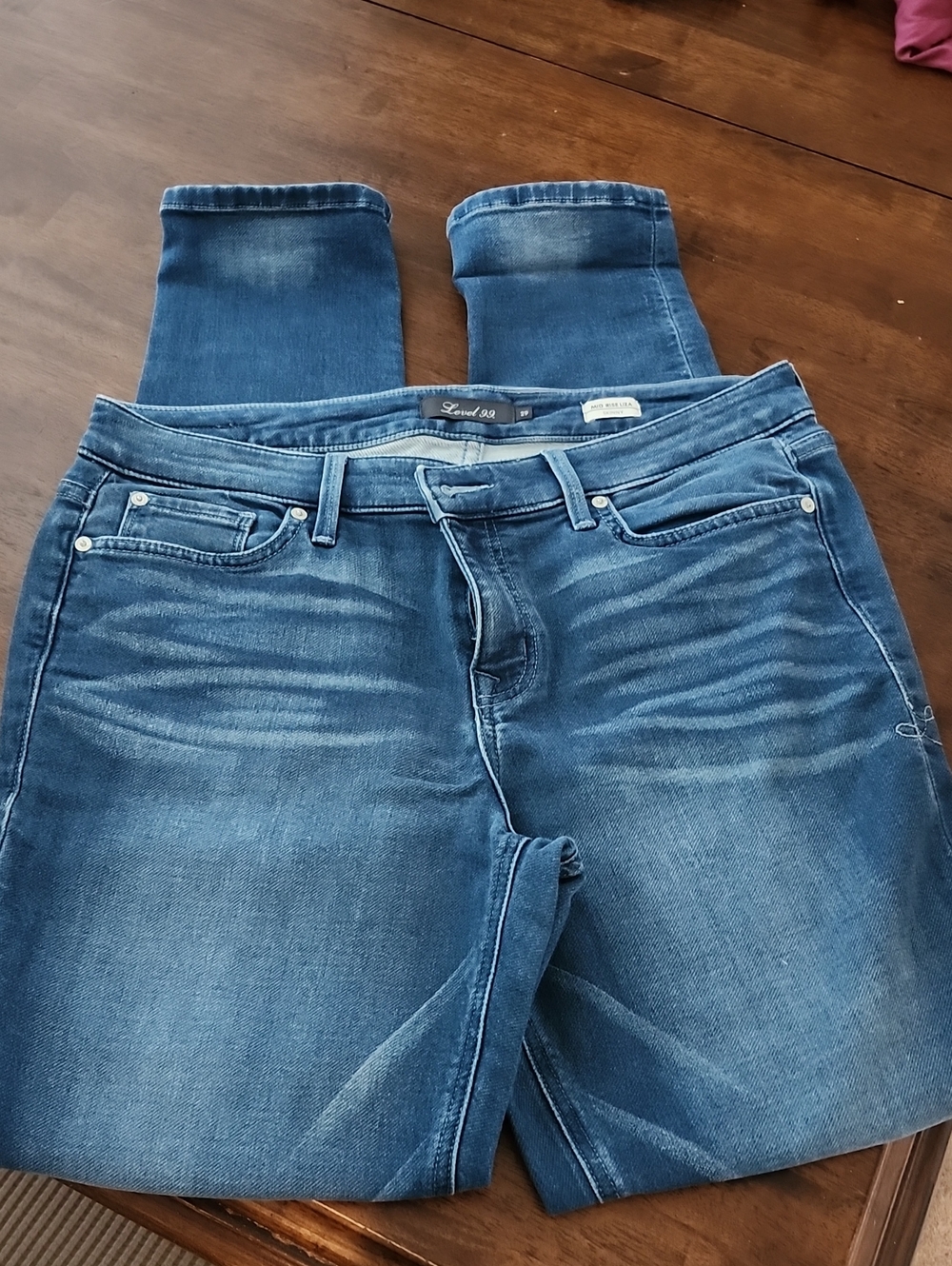 Level 99 Women's Skinny Jeans in Blue Wash